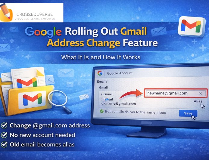 Google Rolling Out Gmail Address Change Feature: What It Is and How It Works