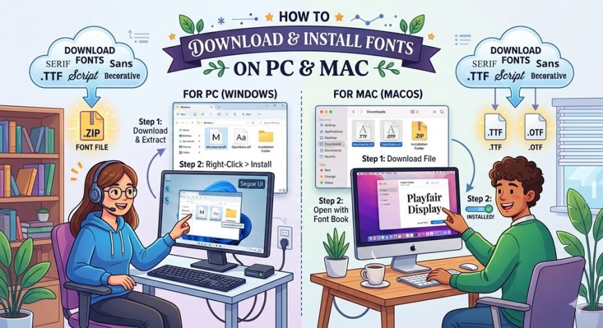 How to Download and Install Fonts on PC & Mac (Step-by-Step Guide)